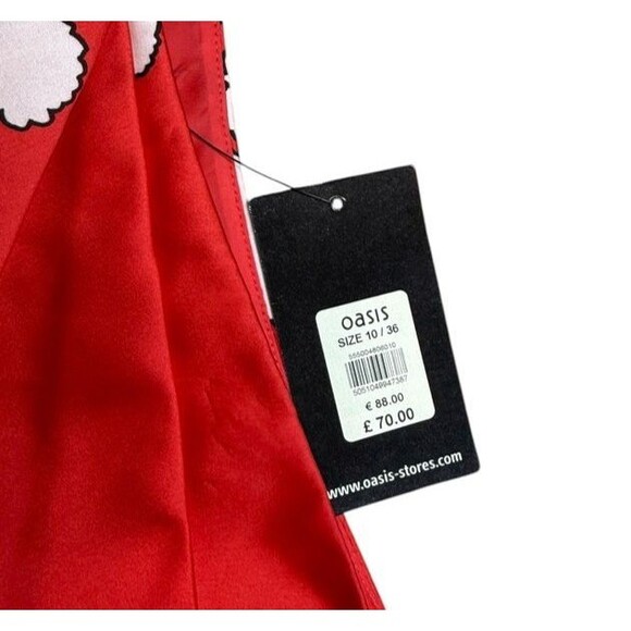 OASIS One Shoulder Party Dress Size UK 10 US 6 - Floral  Wedding- Formal-*READ* - Picture 2 of 10